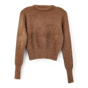 Zara Brown Crew Neck Sweater Women's Size S